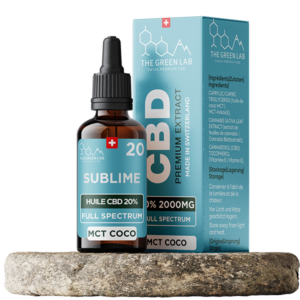 Huile CBD MCT coco sublime full spectrum The Green Lab Suisse